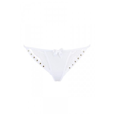 String blanc à clous dorés V-9798 - Axami