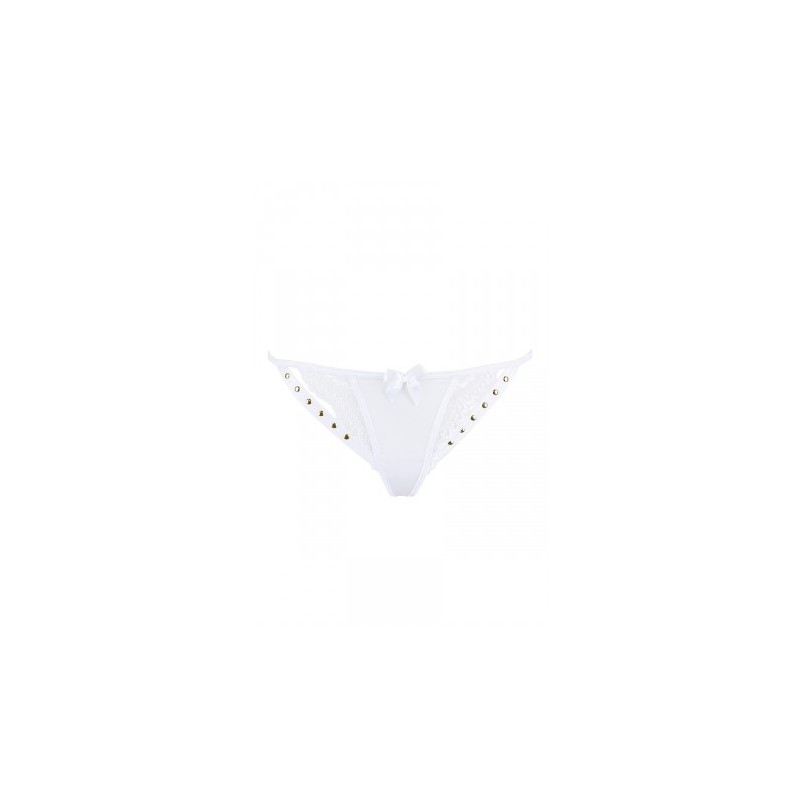 String blanc à clous dorés V-9798 - Axami