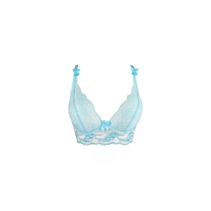 Soutien-gorge dentelle bleu V-10121 - Axami