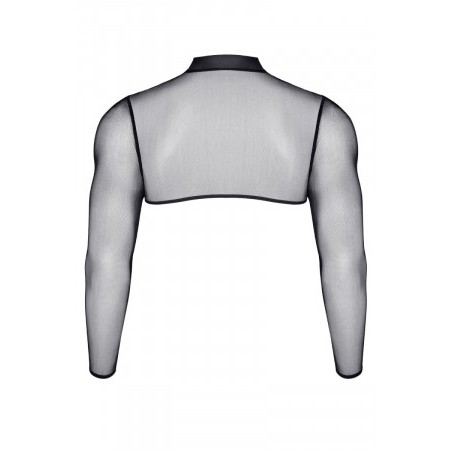 Crop top tulle noir transparent - Regnes