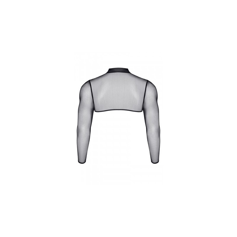 Crop top tulle noir transparent - Regnes