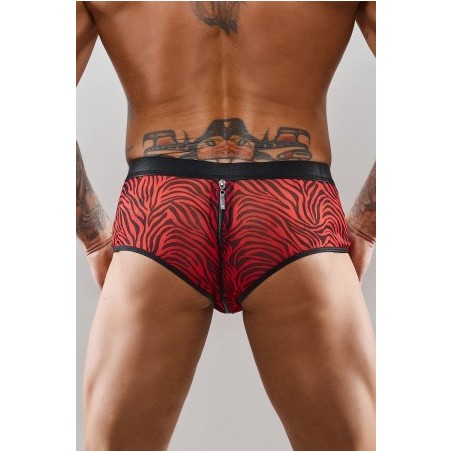 Shorty à zip en tulle zébré - Regnes