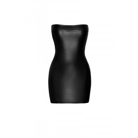 Mini robe bustier Wild F317 wetlook effet croco