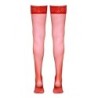 Bas autofixants rouge - Cotelli Legwear