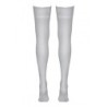 Bas autofixants blanc - Cotelli Legwear