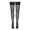 Bas autofixants noir Hold up 2 - Cotelli Legwear