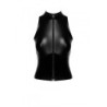 Top zippé Glam F324 vinyle et wetlook