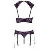 Ensemble lingerie ouverte violet - Cotelli Lingerie