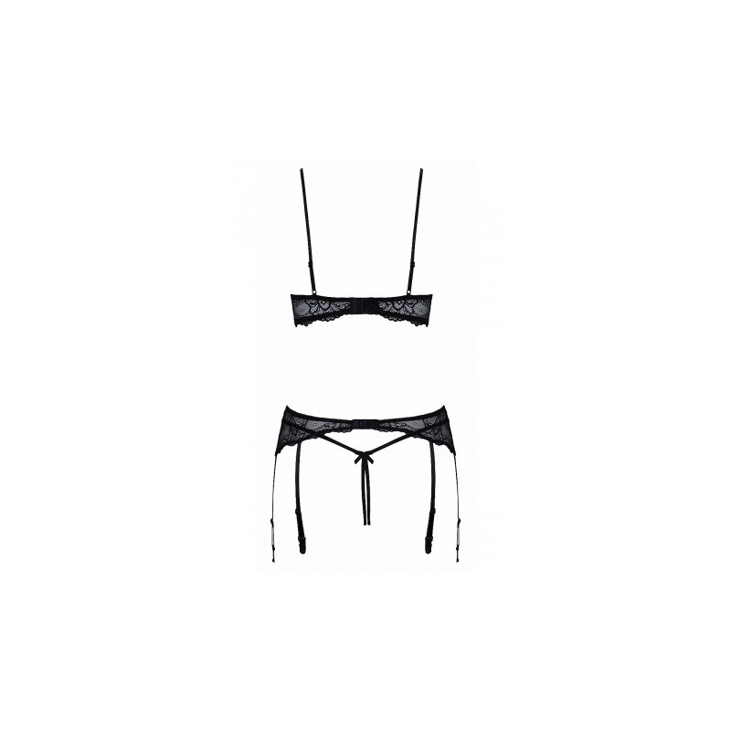 Ensemble lingerie ouverte noir - Cotelli Lingerie
