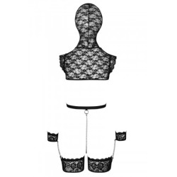 Ensemble de lingerie bondage en dentelle - bad kitty