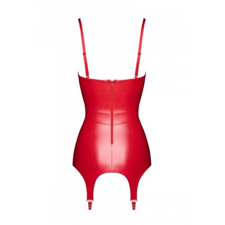 Corset à jarretelles Bombshell F368 - Noir Handmade