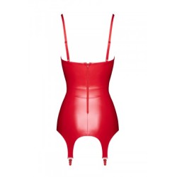 Corset à jarretelles Bombshell F368 - Noir Handmade