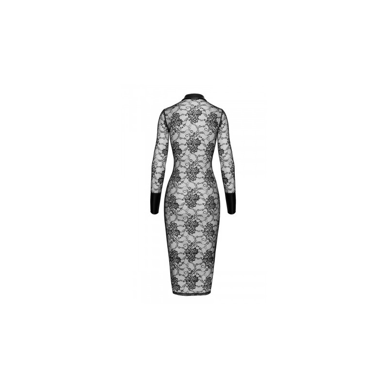 Robe fourreau Noirelle F376 - Noir Handmade