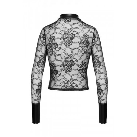 Chemise dentelle Noirelle F377 - Noir Handmade