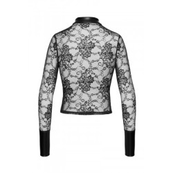 Chemise dentelle Noirelle F377 - Noir Handmade