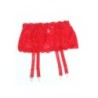 Porte-jarretelles dentelle large Rouge - Litolu Lingerie