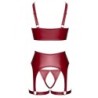 Ensemble seins nus 3 pièces Rouge - Cottelli LINGERIE