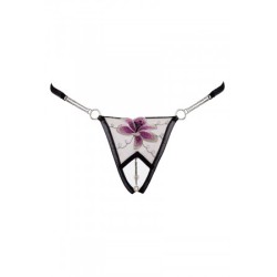 String ouvert Fleur brodée - Cottelli LINGERIE