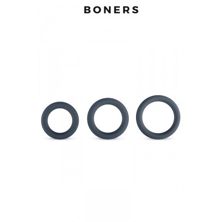 Kit de 3 anneaux de pénis - Boners