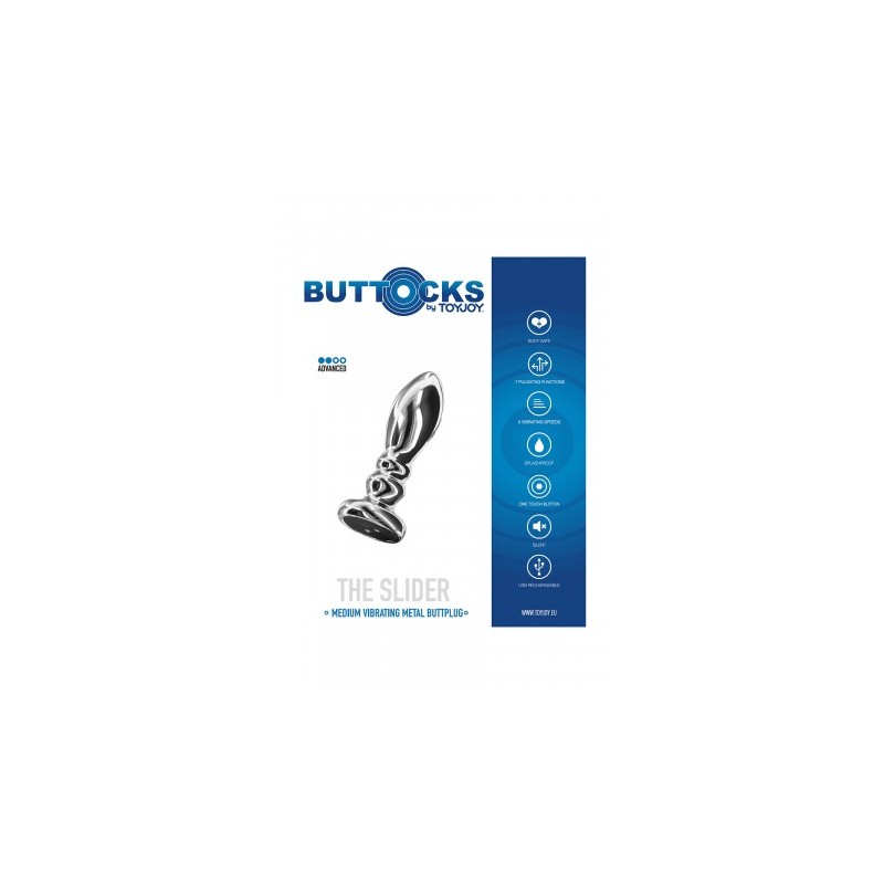 Plug vibrant en métal The Slider M