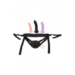 Gode ceinture avec 3 dildos inclus - You2Toys