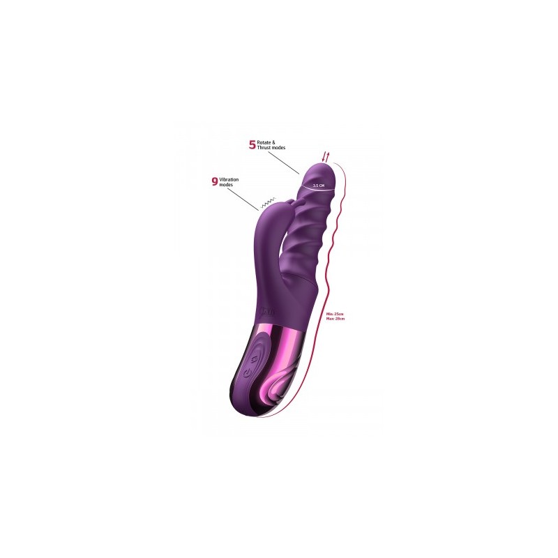 Vibro Swirl Rabbit Thrusting Vibrator - She.E.O