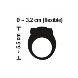 Anneau de pénis vibrant en silicone - Sweet Smile