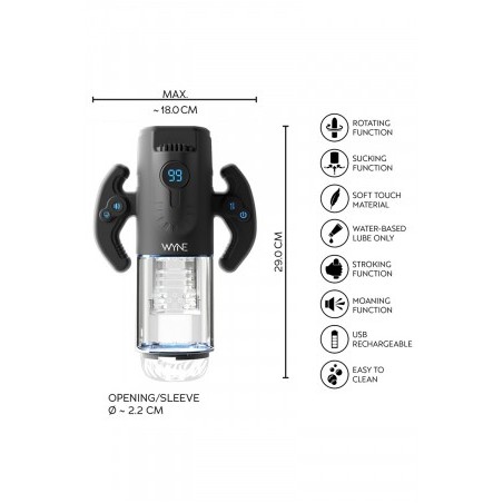 Masturbateur Premium 4 fonctions WYNE  n°11