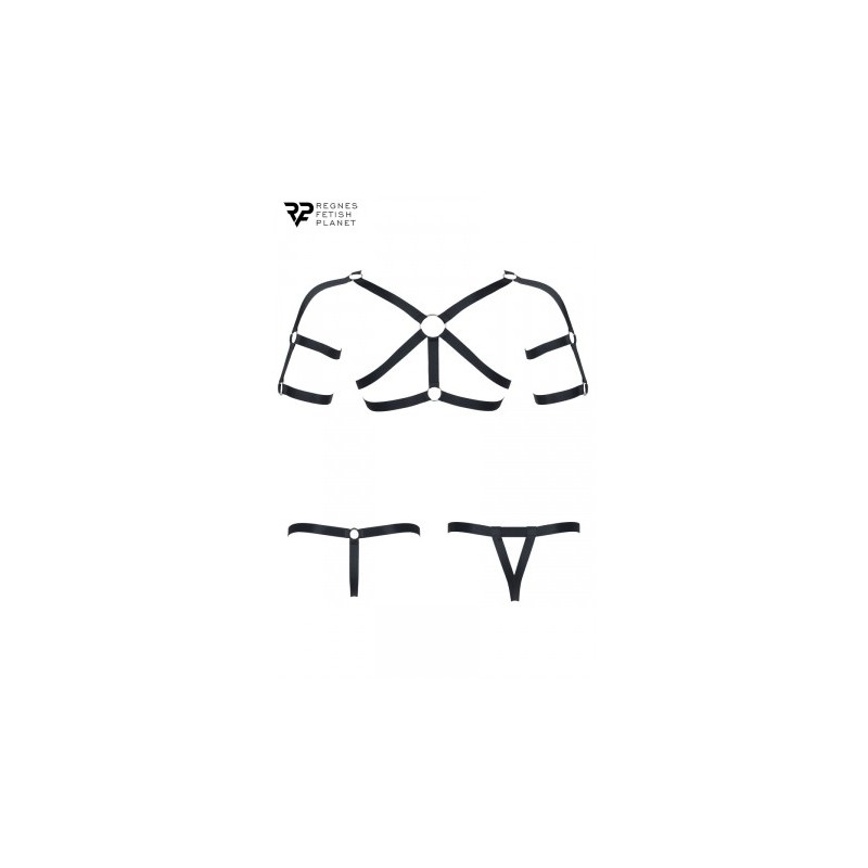 Ensemble harnais et deux strings ouverts - Regnes