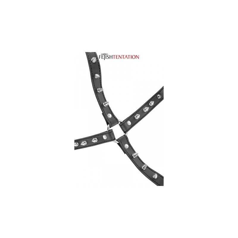 Harnais poitrine à pointes - Fetish Tentation
