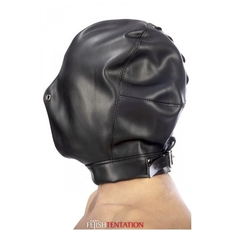 Cagoule BDSM fermée simili cuir - Fetish Tentation