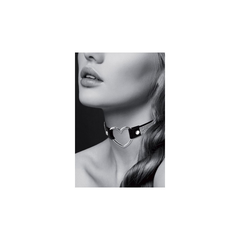 Collier strass et coeur - Bijoux Pour Toi