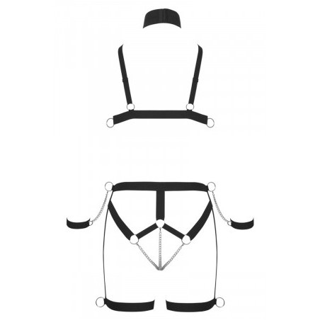 Ensemble harnais Strappy Bikini - Bad Kitty