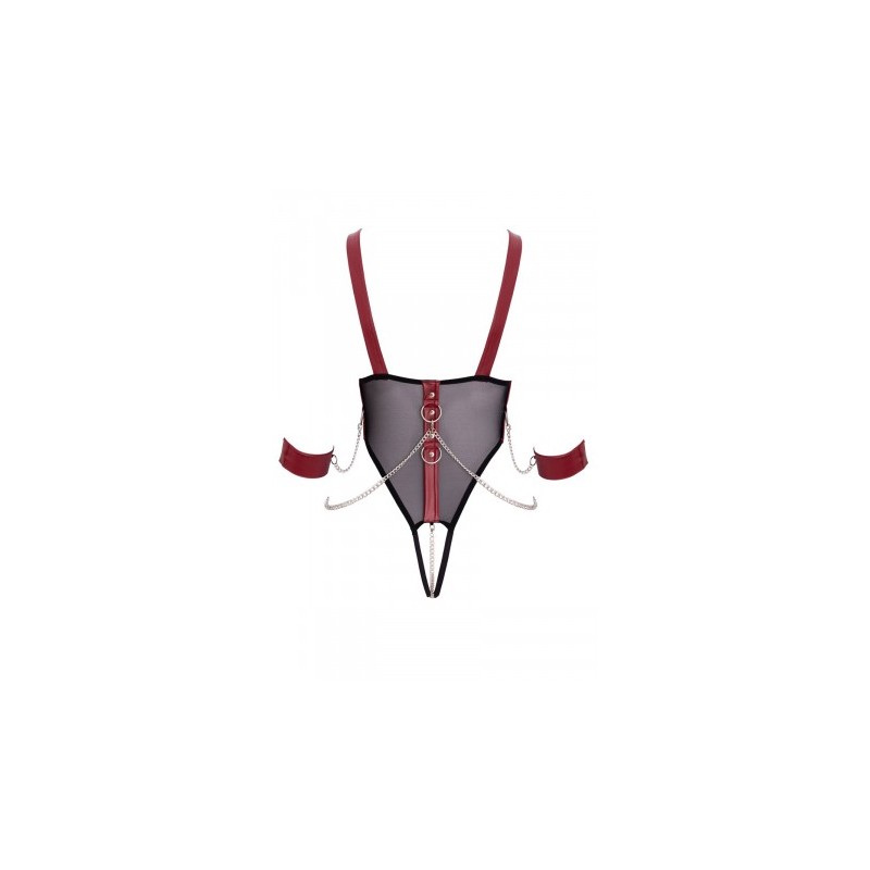 Body de bondage ouvert et seins nus - Cottelli Bondage