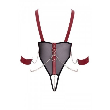 Body de bondage ouvert et seins nus - Cottelli Bondage
