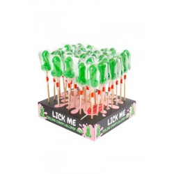 Présentoir de 40 sucettes pénis à la menthe avec effet rafraichissant