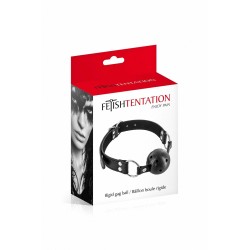 Bâillon boule BDSM réglable noir 4,5 cm | Sensual-Shop