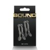 Pinces à tétons BDSM noires Bound NS Novelties | Sensual-Shop