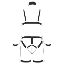 Ensemble harnais BDSM poitrine & hanches Bad Kitty | Sensual-Shop