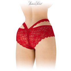 Culotte ouverte dentelle rouge Marie | Sensual-Shop