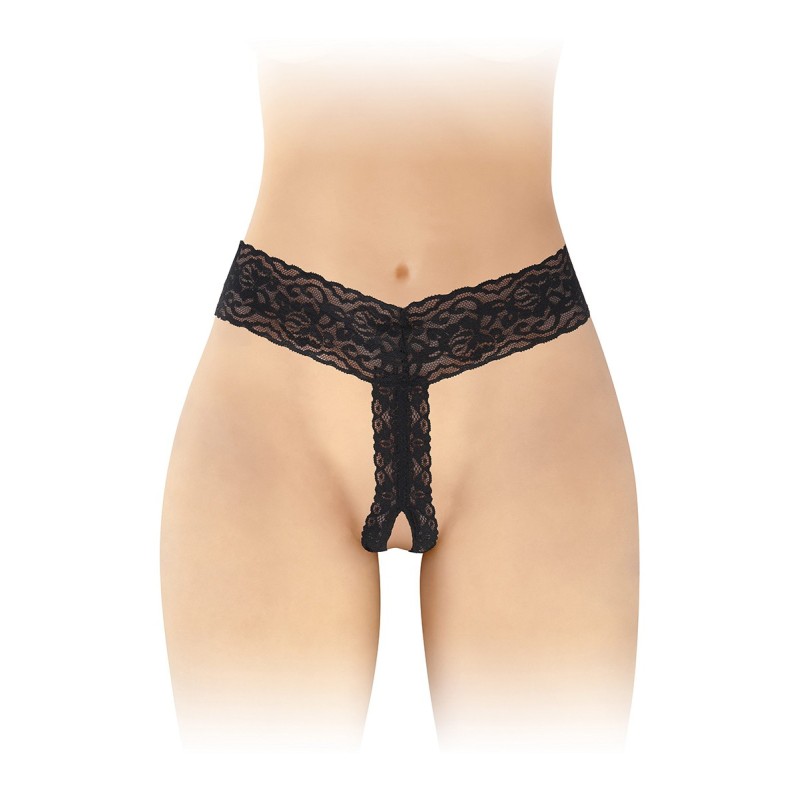 String ouvert dentelle noire Anita | Sensual-Shop