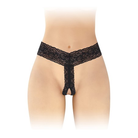 String ouvert dentelle noire Anita | Sensual-Shop