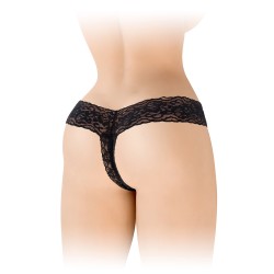String ouvert dentelle noire Anita | Sensual-Shop