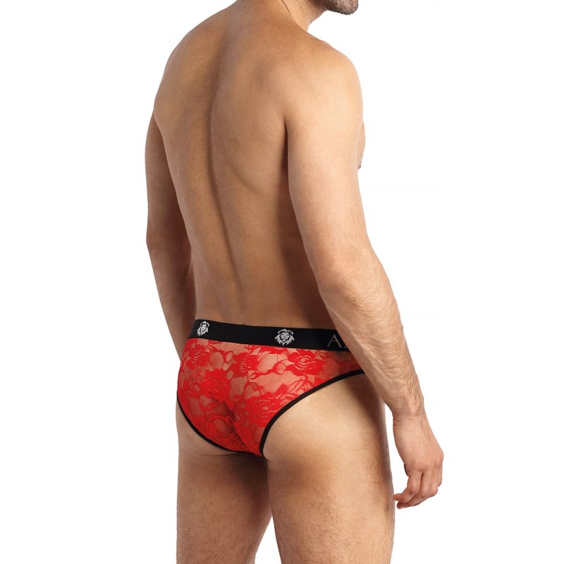 Slip homme dentelle rouge Brave Anaïs | Sensual-Shop