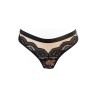 String tulle et dentelle noir beige Axami V-10718 | Sensual-Shop