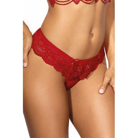 String brésilien dentelle rouge Axami | Sensual-Shop