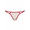 String tulle beige et broderie rouge Axami | Sensual-Shop