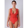 Body rouge Evalie dentelle & microfibre Passion | Sensual-Shop