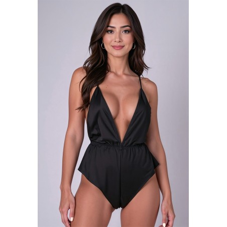 Body Sensie noir satiné Passion | Sensual-Shop