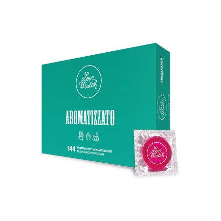 Préservatifs Love Match Aromatisés – Fraise, Banane, Chocolat x144 | Sensual-Shop